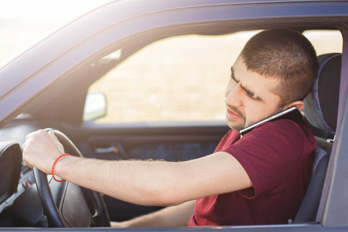 تاثیر گوشی همراه برای  تمرکز در رانندگی