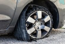 اگر لاستیک ماشین ترکید چکار کنیم؟